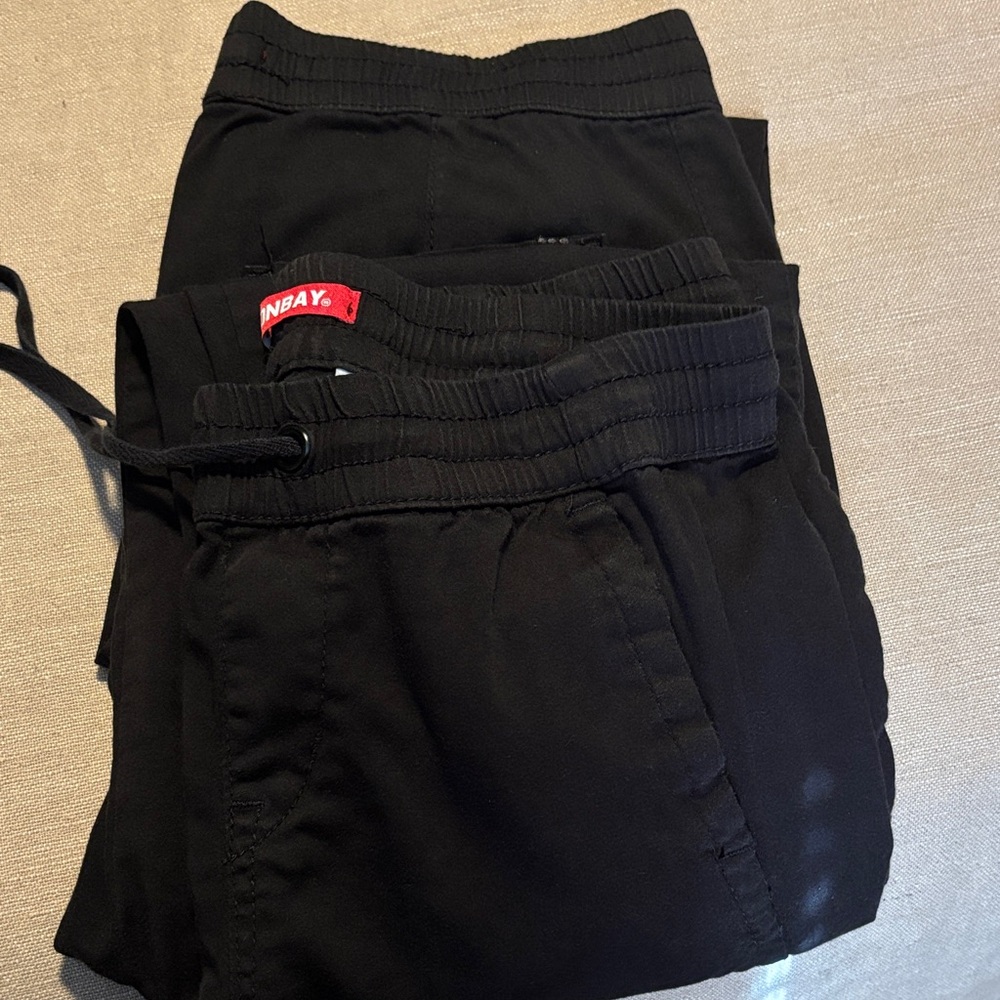 Black Drawstring Pants - image 1